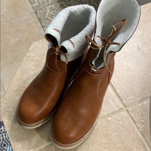 Tan boots. Super cute!!